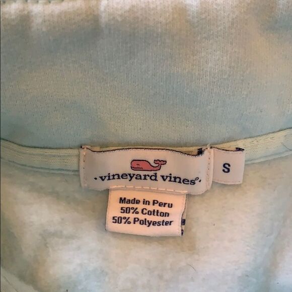 Women’s Vineyard Vines Mint Green 1/4 Zip Sz Sm - Picture 4 of 4